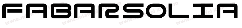fabarsolia regular字体转换